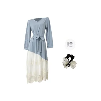 PAVEA Long Sleeved Dress Women's Blue