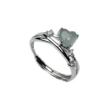 PUPAN Ice Glutinous Jadeite Rings Women's