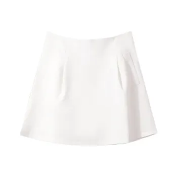 Emodues Casual Short Skirts Women's White