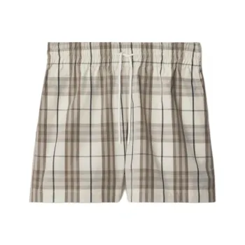 Burberry Check Cotton Shorts