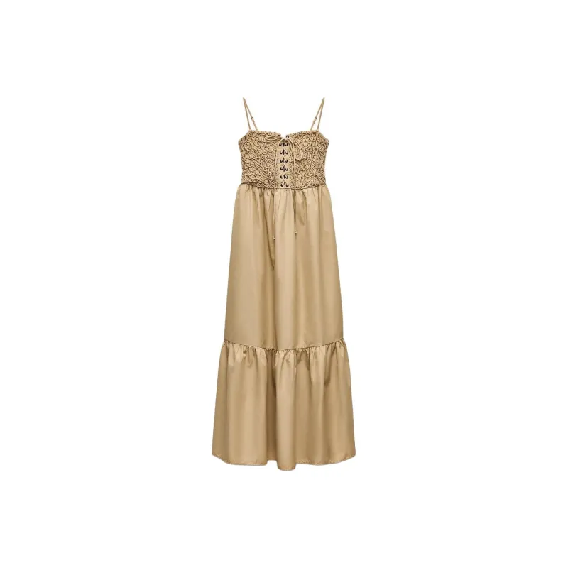 ZARA Slip Dresses Women's Brown-0