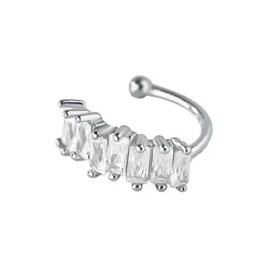 NVBBK S925 Silver Clip On Earrings Women's