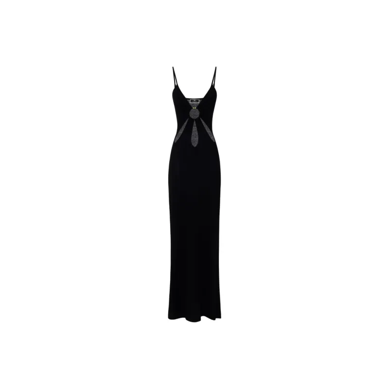 Elisabetta Franchi Slip Dress Women's Black-0