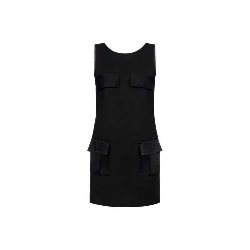 Elisabetta Franchi Crêpe Boxy Mini Dress-0