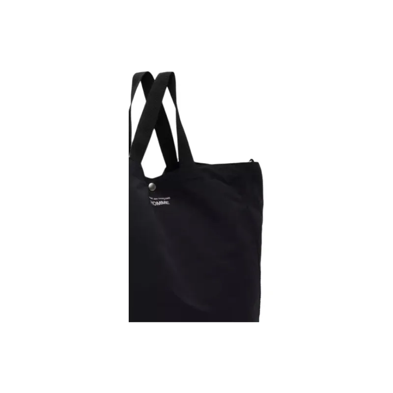 CDG Cotton Tote Bag, Shopping Bag, Shoulder Bag, Crossbody Bag, Handbag Men's Black-3