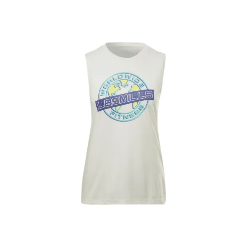 Reebok Graphic Muscle Sport Vests Women's White