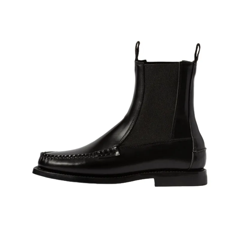 Hereu Alda Short Chelsea Boots Men's Black-0