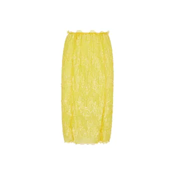 FENDI Casual Long Skirts Women's Yellow