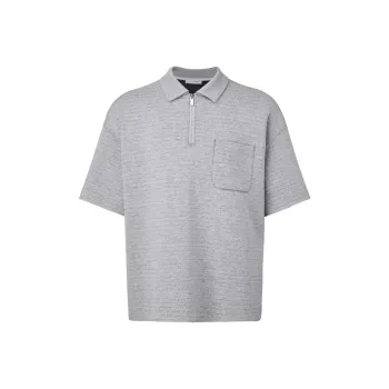 ELLASSAY Polo Shirts Men Gray Contrast Green