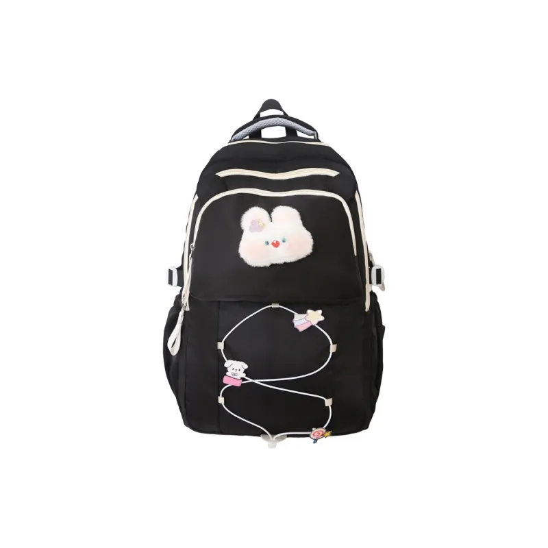 Yalu Nylon Backpack Women's Beige Yellow/Black/Burgundy/Purple/Pink-5