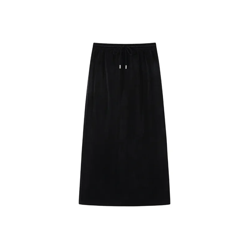 ZHOUMIAO Casual Long Skirts Women's-0