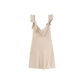 Self portrait Flower Satin Mini Dress