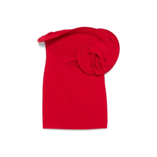 Magda Butrym Sculptural Rose Mini Dress