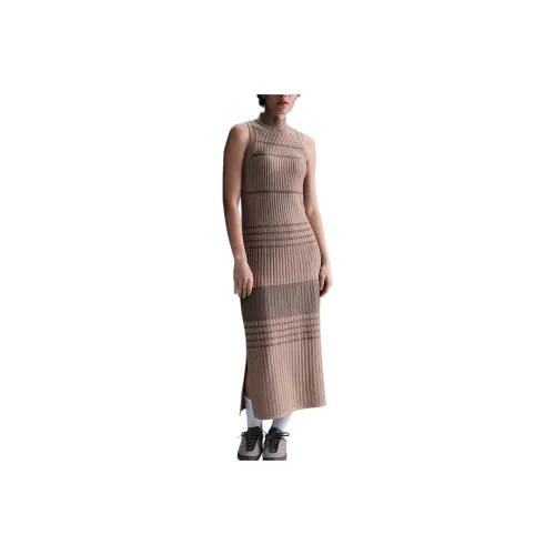 Nike Every Stitch Considered Sleeveless Dresses Women's Tan Stone