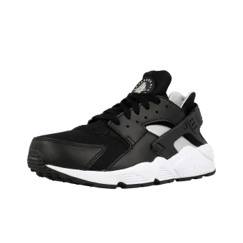 Nike Air Huarache Run Black Flat Silver White