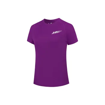 QIAODAN Feiying T Shirt Women's Mustard Purple