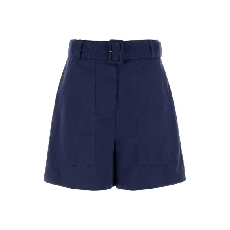 WEEKEND MaxMara Cirino Belted Utility Shorts-0