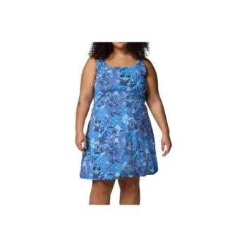 Columbia PFG Freezer Sleeveless Dress Women's Blue Bell Tropical