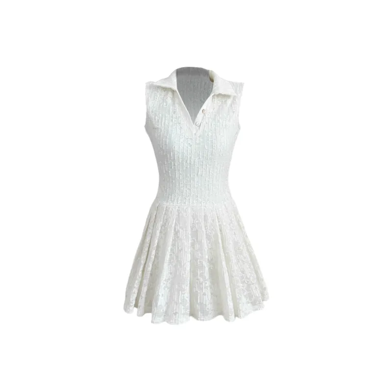 ONEPASS Sleeveless Dress Women's White-0