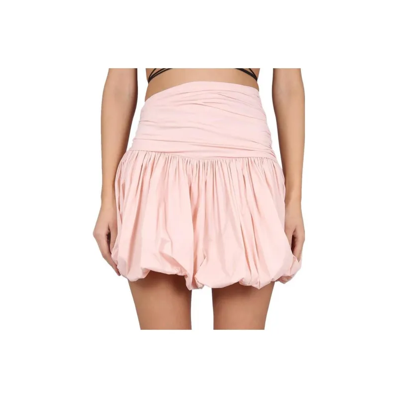 PHILOSOPHY DI LORENZO SERAFINI Stretch Taffeta Pleated Skirt-0