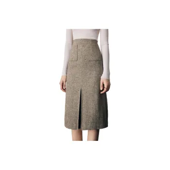 Famanxuan Casual Long Skirts Women's Cyprus Gray
