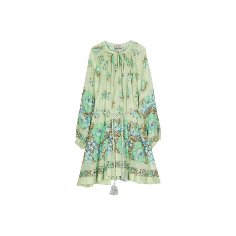 ALEMAIS Velma Floral-print Mini Dress-0