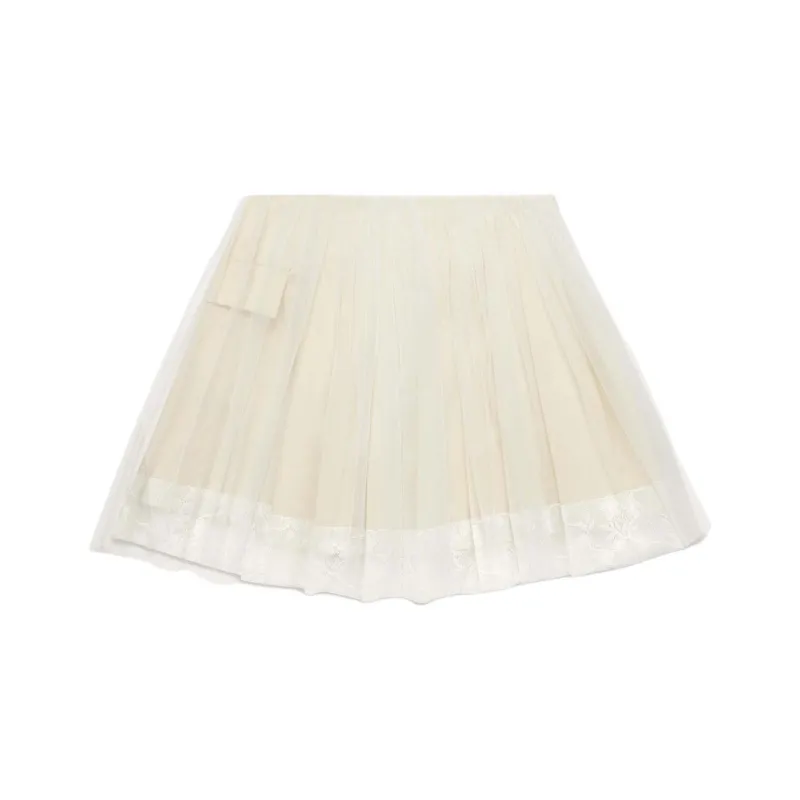 CLOT x Reverie By Caroline Hú Casual Short Skirts Women's Cream-0