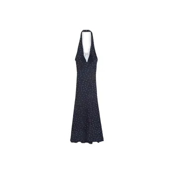 CZMO Slip Dress Women's Blue Print