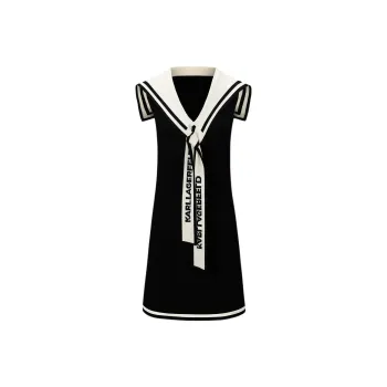 KARL LAGERFELD SS25 Sleeveless Dress Women's Black