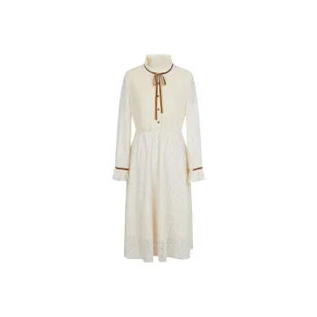 NAWAIN Long Sleeved Dresses Women's Beige