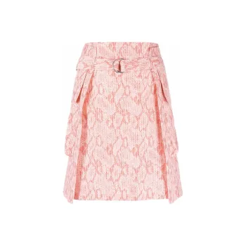 KENZO SS22 Casual Long Skirt Women's Pink