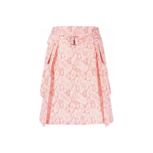KENZO SS22 Casual Long Skirt Women's Pink