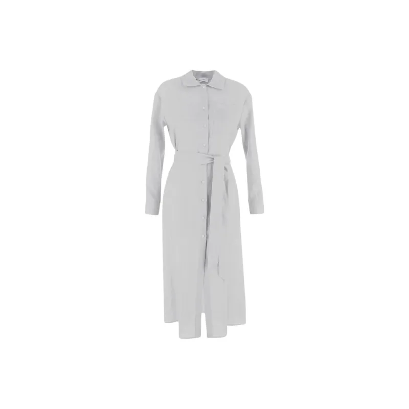 LARDINI Long Sleeved Dress Women's White-0