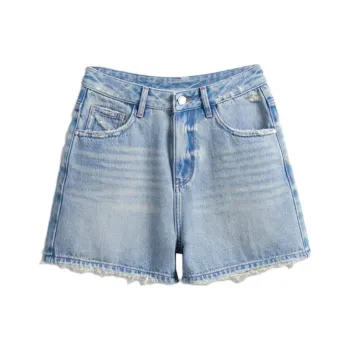 Ran and pure Denim Shorts Women's Light Blue