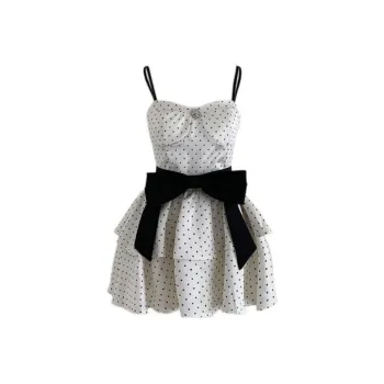 PLANE DRIFT Slip Dress Women's Polka Dot Puffy Skirt