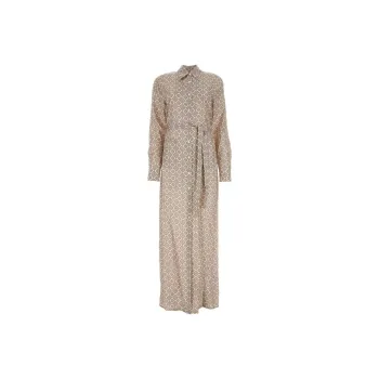 PRADA Long Sleeved Dress Women's Beige