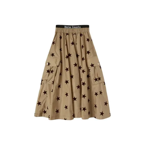 PALM ANGELS Casual Long Skirts Women's Brown