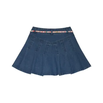 MAMC Denim Short Skirts Women's Blue