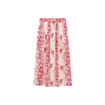 ZARA Casual Long Skirts Women's Pink