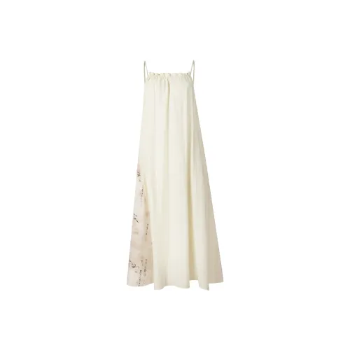 Zukizuki Slip Dresses Women's Ecru