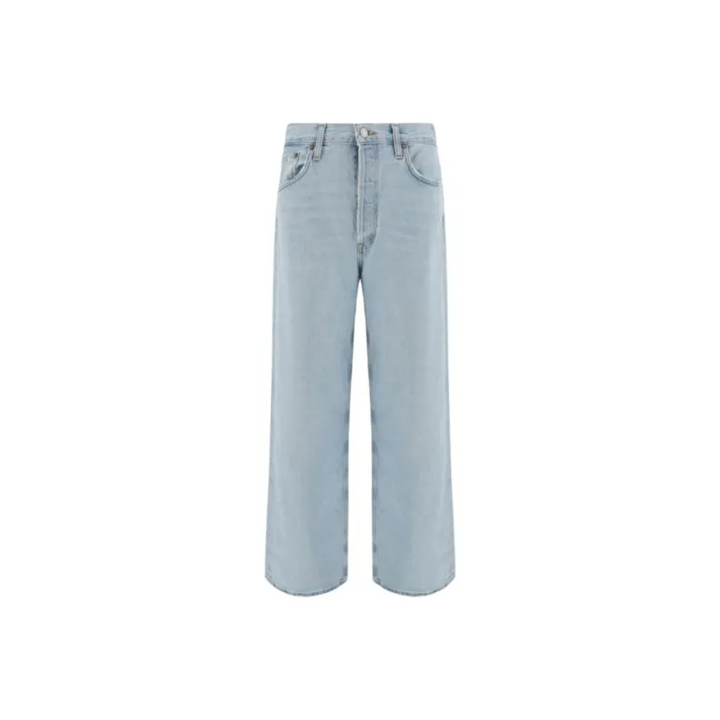 AGOLDE Criss Cross Straight Leg Jeans-0