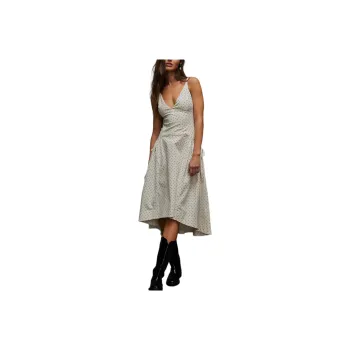 FREE PEOPLE Julep Midi Dress Slip Dresses Women's White Combination