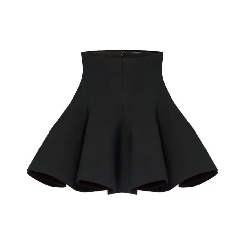 LOUIS VUITTON 1AFUV0 Wool-Silk Pleated Circle Skirt