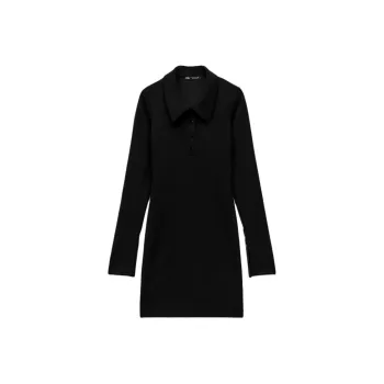ZARA Long-Sleeved Dresses Women's Black