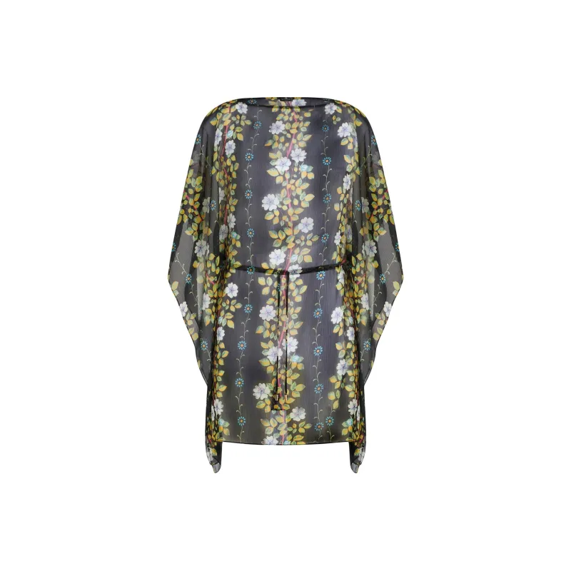 ETRO Floral print Kaftan Minidress-0