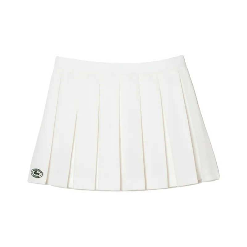 Sporty & Rich X LACOSTE Casual Short Skirts Women's White-0