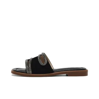 BATA Slide Slippers Women's Brown, Black