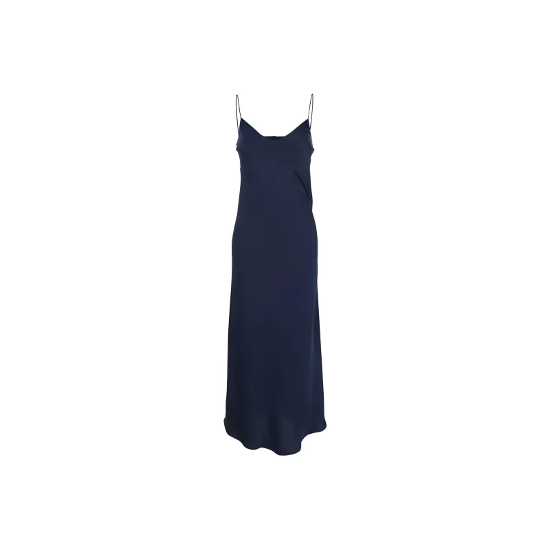BE PLAIN Slip Dress Women's Blue-0