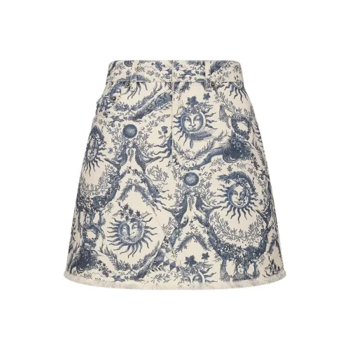 DIOR Casual Short Skirts Women's Multicolor
