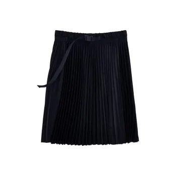 MS MIN Casual Short Skirts Women's Ink Black